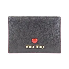 【値下げ】miu miu カードケース ラブレター マドラス ハート miumiu マドラス ハート ラブレター カードケース（ミュウミュウ