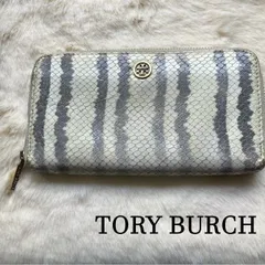 トリーバーチ　TORY BURCH　パイソン柄　ラウンドファスナー　長財布