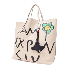 vivienne westwood ヴィヴィアン ウエストウッド フラワー ロゴ レザー トートバッグ 肩掛け A4 スマイル 花 I AM EXPENSIV ベージュ ブランド カバン【レディース】のサムネイル