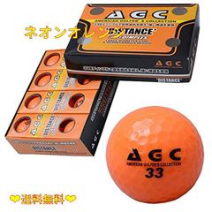 ネオンオレンジ LEZAX(レザックス) ゴルフボール AGC 2ピース 1ダース(12個入り) ネオンオレンジ AGBA-4714