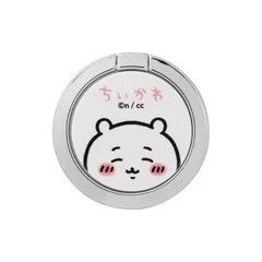 iFace Finger Ring Holder ちいかわ スマホリング 薄型 フラットタイプ(ちいかわ/アップ)【iPhone/Android対応 360度回転 リングホルダー アイフェイス 落下防止 スタンド スマートフォン リング ホールドリング】