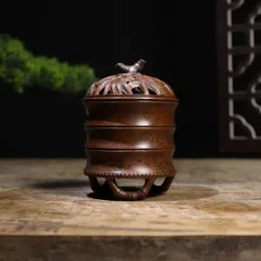 手炉　銅製　龍文蓋　手炙り　香炉　火鉢　茶道具　置物 手炉 銅製 龍文蓋 手炙り 香炉 火鉢 茶道具 置物 （手炉のYahoo