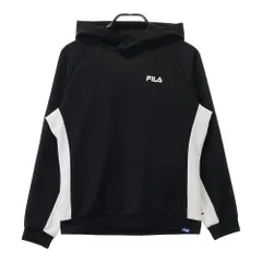 サイズ：M FILA GOLF フィラゴルフ  長袖スウェットパーカー  ブラック系 [240101336226] ゴルフウェア レディース ストスト
