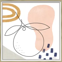 絵画 アブストラクト コレクション（ローラ マーシャル「キッチン テーブル1」） 抽象画 壁掛け おしゃれ アート フレーム 店舗 ホテル 額付き インテリア リビング レストラン 展示場 ホール 廊下 エントランス モダン コーディネート 飾る Lサイズ