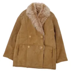 Vintage ロエベ LOEWE コート ムートンコート ダブルブレスト アウのサムネイル