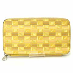 MOREAU PARIS モローパリ CONZIP LRGPRCALFYEYE コンチネンタル ジップ ウォレット ラウンドファスナー長財布 イエロー 【中古】Sランク