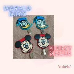 ディズニー　ミッキー　ドナルド　ヘアクリップ
