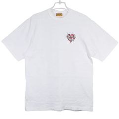 HUMAN MADE ヒューマンメイド GRAPHIC T-SHIRT front HEART back HUMAN MADE グラフィック Tシャツ フロント ハート バック ロゴ ホワイト ショートスリーブ カットソー 半袖 サイズL julz