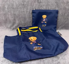 ★ ポロ ラルフローレン ポロベア ポーチ付 トートバッグ エコバッグ ネイビー