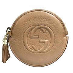 GUCCI♡ソーホーケース♡ラウンドウォレット♡艶ありベージュ GUCCI♡ソーホーコインケース♡ラウンドウォレット♡艶ありベージュ