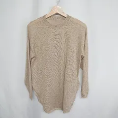 ◇ ⊇ SENSE OF PLACE by URBAN RESEARCH シアー バックスリット 長袖 ニット サイズ1 ベージュ レディース E  【1409240065531】