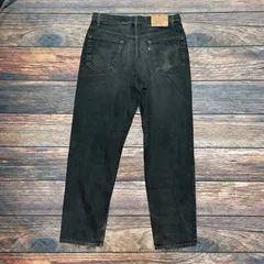 赤タブ　Levi's550　ブラックデニムパンツ　W34