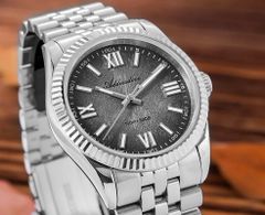 ◆日曜日まで限定価格！新作 未使用　ADDIESDIVE 36mm グレー文字盤 セイコーVH31 クォーツ 腕時計 稼働中 付属品付き 100m防水