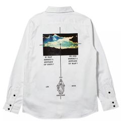 EMBLEM SHIRT L/S WHITE/twilight