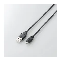 (まとめ)エレコム Micro-USB(A-MicroB)ケーブル U2C-AMB20BK【×5セット】