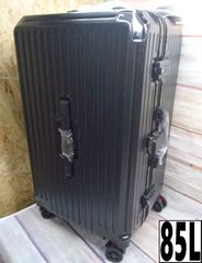 【GGQAAA】大容量 スーツケース ブラック 85L 240227W007