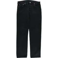 古着 00年代 リーバイス Levi's 501-0165 ユーロモデル ブラックデニム ストレートデニムパンツ メンズw37相当/evb029188