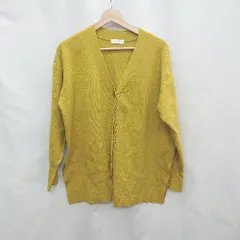 ◇ ⊇ BEAUTY & YOUTH UNITED ARROWS 長袖 ニットカーディガン サイズF マスタード レディース E  【1502180078996】