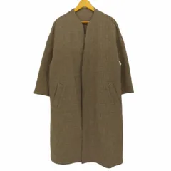 アーバンリサーチ URBAN RESEARCH 22AW ノーカラーリバーロングコート レディース JPN：38 