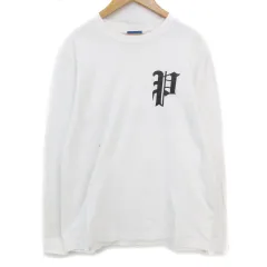 PHATRANK ホワイト ロゴプリント 長袖Tシャツ Mサイズ