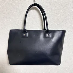 訳あり agnes b. CR11T-01 iris トートバッグ スプリットレザー ブラック 通勤のサムネイル