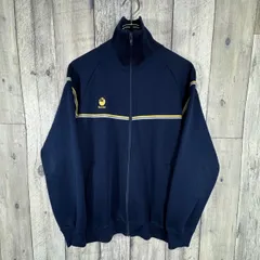 OLD asics 90s アシックス 日本製 スタンドネック ハイネック フルジップ ラグラン ジャージ トラックジャケット メンズ L サイズ