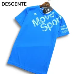 【新品 未使用】 DESCENTE デサント Move Sport★ 吸汗速乾 半袖 ストレッチ Tシャツ カットソー Sz.L メンズ トレーニング