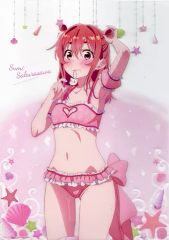 [중고] 포스터 A3 클리어 포스터 사쿠라자와 먹 [추첨 당당한 그녀, 빌립니다 온라인 복권 수영복과 그녀] C-4 상