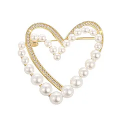 【数量限定】FASELE ブローチ リボンブローチ パールブローチ レディース スーツ ジャケット アクセサリー ジュエリー ジルコニア ゴールド エレガント フォーマル 発表会 卒業式 入学式 結婚式 プレゼント ギフト