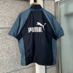 90s PUMA(プーマ) 刺繡 ロゴ 半袖 ウインドブレーカー ジャケット