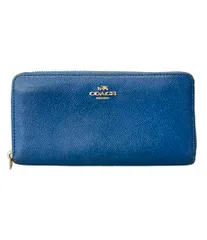 美品 コーチ ラウンドファスナー長財布 レディース COACH