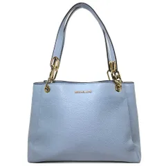 マイケルコース トートバッグ MICHAEL KORS トリーシャ レザー ラージ トリプル ガセット 肩掛け A4対応 35H1G9TL9L PALE BLUE レディース