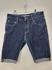 evisu デニム ハーフパンツ ロールアップ スタイル