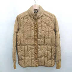 ◇ ⊇ UNIQLO ユニクロ 秋冬 長袖 ナイロンボタンジャケット サイズS ベージュ系 レディース E  【1507160018948】