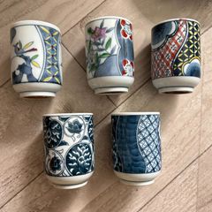 タキマキ 滝沢眞規子 TAKIMAKI九谷焼 蕎麦猪口 4個セット 中古品