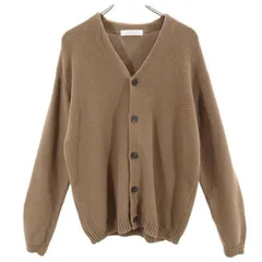 グリーンレーベルリラクシング 長袖 Vネック ニット カーディガン M ブラウン green label relaxing ユナイテッドアローズ レディース 古着 【231230】