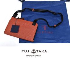 新品 FT by FUJITAKA【ホルダー】ビジネスホルスター型 ミニレザーワンショルダーバッグ 654111 オレンジ フジタカ IKETEI