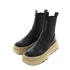 シールームリン SeaRoomlynn Mould sole サイドゴア ショートブーツ 厚底 M 23.5cm 黒 ブラック ベージュ 004430002 /AS ■OS