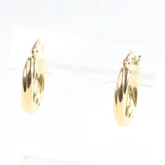 UNOAERREウノアエレ K18YG フープピアス 緑 4.44g A966