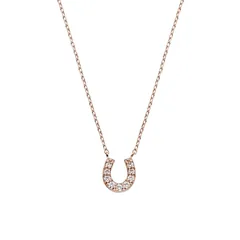 Color:ピンクゴールド [エル・エー・エイチ] L.A.H. Vendome Aoyama SV925 BIT 馬蹄ネックレス HS9N001140CZ