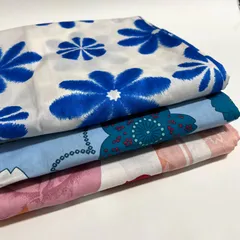 浴衣　まとめ売り　9点 KIMONOMACHI レディース 浴衣2点セット(浴衣+帯)「浴衣 赤×緑 萩+半幅