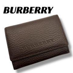 未使用に近い】バーバリー 名刺カードケース ノバチェック ブラウン