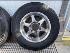 ENKEI BORGNER ZX 215/70R15 6.5J+24 6穴 PCD139.7 15インチ 2018年製 タイヤホイール 4本セット