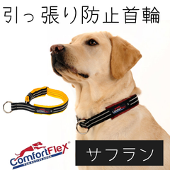 コンフォートフレックス 首輪 [サフラン] Comfortflex ハーフチョーク  犬用 リミテッドスリップカラー