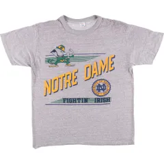 古着 80年代 チャンピオン Champion トリコタグ FIGHTIN' IRISH ノートルダム大学 ファイティングアイリッシュ カレッジTシャツ/eaa564271