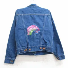 古着 ラングラー 長袖 ジージャン キッズ ボーイズ 子供服 90s コットン 紺 ネイビー デニム 25mar03