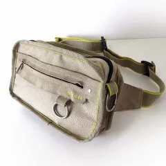 ディーゼル DIESEL ボディバッグ ウエストバッグ スエードレザー キャンバス 切換え ベージュ 黄色 かばん 鞄 カバン