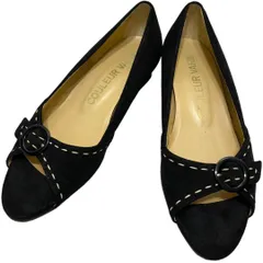 クロールバリエ (24) パンプス オープントゥ サンダル チャンキーヒール 希少