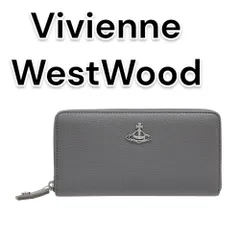 【新品未使用】ヴィヴィアンウエストウッド 長財布　グレー　ラウンドファスナー