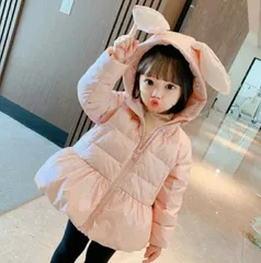 子供服 女の子 90 ダウンコート ダウンジャケット かわいい ピンク 春秋服のサムネイル